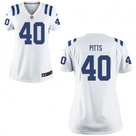 Women's Indianapolis Colts Nike White Game Jersey- PITTS#40