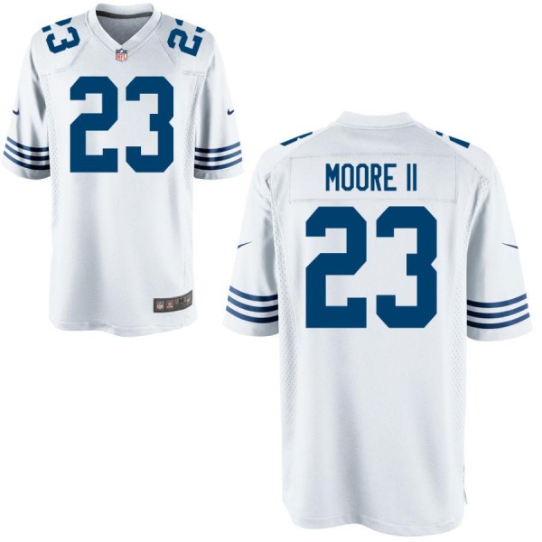Youth Indianapolis Colts Nike White Alternate Game Jersey MOORE II#23