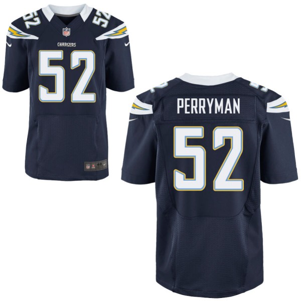 Men's Los Angeles Chargers Nike Navy Elite Jersey PERRYMAN#52