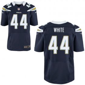 Men's Los Angeles Chargers Nike Navy Elite Jersey WHITE#44