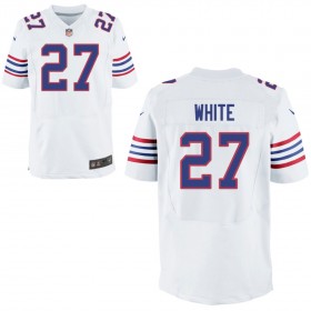 Mens Buffalo Bills Nike White Alternate Elite Jersey WHITE#27