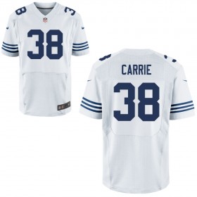 Mens Indianapolis Colts Nike White Alternate Elite Jersey CARRIE#38