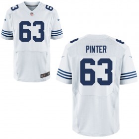Mens Indianapolis Colts Nike White Alternate Elite Jersey PINTER#63