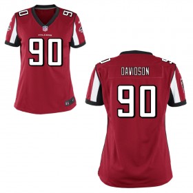 Women's Atlanta Falcons Nike Red Game Jersey DAVIDSON#90