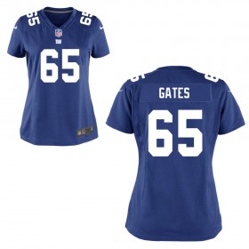 Women's New York Giants Nike Royal Blue Game Jersey GATES#65