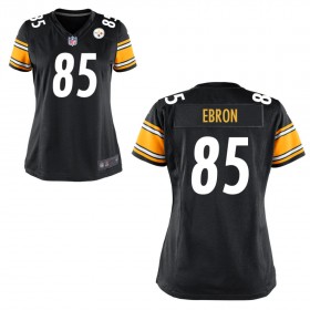 Women's Pittsburgh Steelers Nike Black Game Jersey EBRON#85