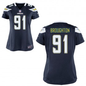 WomenÕs Los Angeles Chargers Nike Navy Blue Game Jersey BROUGHTON#91
