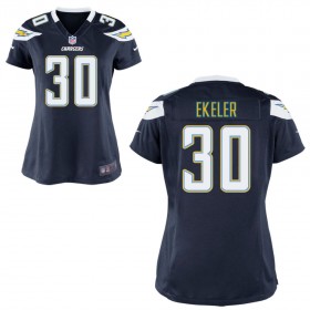 WomenÕs Los Angeles Chargers Nike Navy Blue Game Jersey EKELER#30