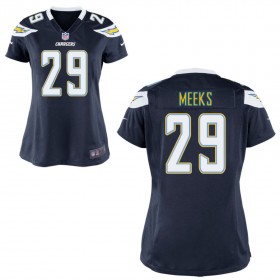 WomenÕs Los Angeles Chargers Nike Navy Blue Game Jersey MEEKS#29
