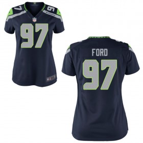 Women's Seattle Seahawks Nike College Navy Game Jersey FORD#97