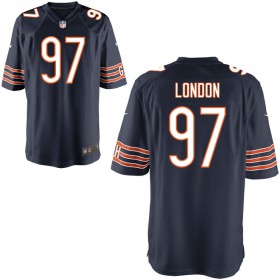 Youth Chicago Bears Nike Navy Game Jersey LONDON#97