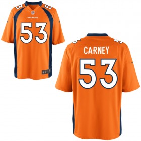 Youth Denver Broncos Nike Orange Game Jersey CARNEY#53