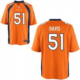 Youth Denver Broncos Nike Orange Game Jersey DAVIS#51