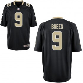 Youth New Orleans Saints Nike Black Game Jersey BREES#9