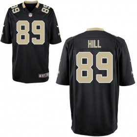 Youth New Orleans Saints Nike Black Game Jersey HILL#89