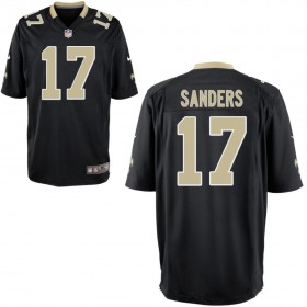 Youth New Orleans Saints Nike Black Game Jersey SANDERS#17