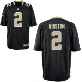 Youth New Orleans Saints Nike Black Game Jersey WINSTON#2