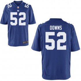 Youth New York Giants Nike Royal Game Jersey DOWNS#52