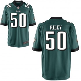 Youth Philadelphia Eagles Nike Midnight Green Game Jersey RILEY#50