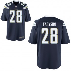 Youth Los Angeles Chargers Nike Navy Game Jersey FACYSON#28