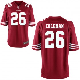 Youth San Francisco 49ers Nike Scarlet Game Jersey COLEMAN#26