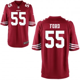 Youth San Francisco 49ers Nike Scarlet Game Jersey FORD#55