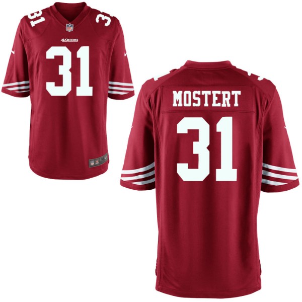 Youth San Francisco 49ers Nike Scarlet Game Jersey MOSTERT#31
