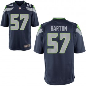 Youth Seattle Seahawks Nike College Navy Game Jersey BARTON#57
