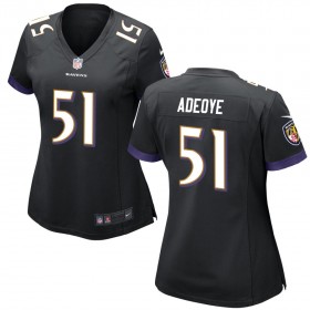 Women's Baltimore Ravens Nike Black Game Jersey ADEOYE#51