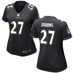Women's Baltimore Ravens Nike Black Game Jersey DOBBINS#27