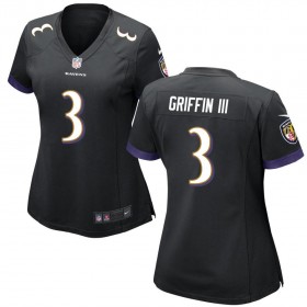 Women's Baltimore Ravens Nike Black Game Jersey GRIFFIN III#3
