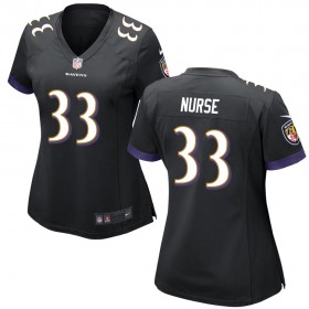 Women's Baltimore Ravens Nike Black Game Jersey NURSE#33