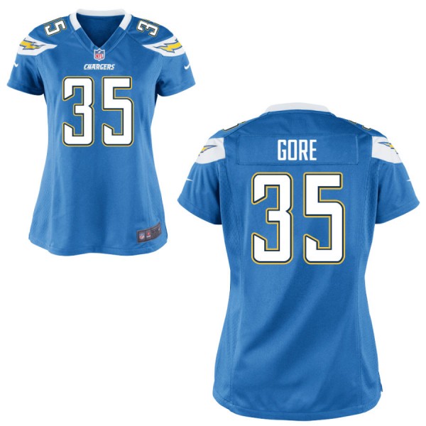 Women's Los Angeles Chargers Nike Light Blue Game Jersey GORE#35