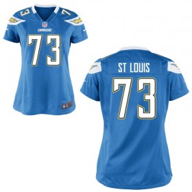 Women's Los Angeles Chargers Nike Light Blue Game Jersey ST LOUIS#73