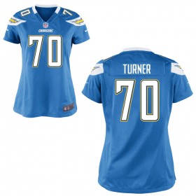 Women's Los Angeles Chargers Nike Light Blue Game Jersey TURNER#70