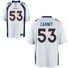 Nike Men's Denver Broncos Game White Jersey CARNEY#53