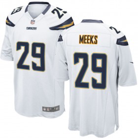 Nike Men's Los Angeles Chargers Game White Jersey MEEKS#29