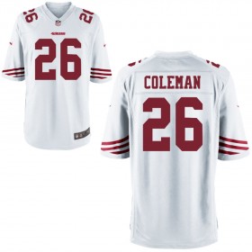 Nike Men's San Francisco 49ers Game White Jersey COLEMAN#26