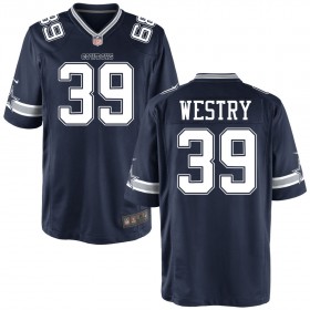 Men's Dallas Cowboys Nike Navy Game Jersey WESTRY#39
