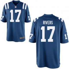 Men's Indianapolis Colts Nike Royal Game Jersey RIVERS#17