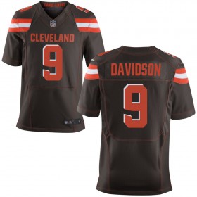 Men's Cleveland Browns Nike Brown Elite Jersey DAVIDSON#9