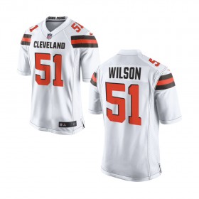 Nike Cleveland Browns Youth White Game Jersey WILSON#51