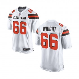 Nike Cleveland Browns Youth White Game Jersey WRIGHT#66